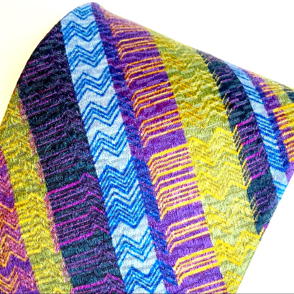 Purple Blue Olive Green Tie Shawn Barnes Men’s - Picture 3 of 11